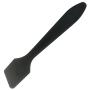 Pana Brand 100 Pieces Disposable Makeup BLACK Tip Angled Spatula Cosmetic Skin Care Facial Cream Mask Spatula for Mixing and Sampling