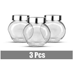 1Pcs1 Pcs 180ML Glass Sealed Cans/Food Storage Jar Spice Teas Beans Candy Preservation Bottle Storage Tool,3pcs