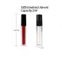 10 Pack 2ML Clear Mini Lip Gloss Balm Tube DIY Cosmetics Vials Empty Lip Balm Containers Bottle With Black Lid for Lipstick Samples