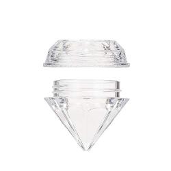 MISAZ 30 Pieces Empty Cream Box Jars DIY Cosmetic Makeup Samples with Lids Trial Case Diamond shaped Clear Storage Boxes for Lotion Creams Eye Shadow Nails Powder Jewelry Beauty Women Girls,0.17oz