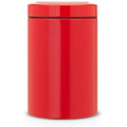 GARIAN Brabantia Window Lid Canister, 1.4 L - Passion Red