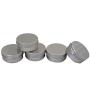 CTKcom 1-Ounce Metal Tins Screw Top Flat Aluminum Silver Slide Round Tin Containers For Lip Balm,Crafts,Cosmetic,Candles,Travel Storage Kit (Pack of 10)