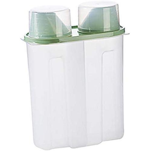 Storage Jars With Double Grid Design,Airtight Food Storage Container Can With Tilted Box Mouth,Cereal Containers For Storage With Engraved Degree,Kitchen Household,Green-2500ML