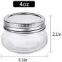 Betrome 4 OZ Glass Mason Jar 24 pieces with Regular Lid, Glass Jar for Jam, Jelly, Honey, Beans, Spice, Wedding Favors, Shower Favors, Party Favors