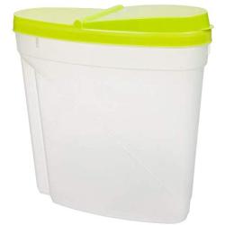 TOMYEUS 4 Pieces Dry Food Storage Box Dispenser Container with Air Tight Lid Plastic 3L