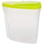 TOMYEUS 4 Pieces Dry Food Storage Box Dispenser Container with Air Tight Lid Plastic 3L