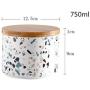 Mini Spice Jars Ceramic storage sealed cans kitchen food storage tanks large capacity