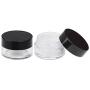 50 Jars - Beauticom High-Graded 5 Grams/5 mL BPA Free Thick Clear Acrylic 100% NO LEAK Plastic empty Containers with Black Lid for Cosmetic, Lip Balm, Beads, Creams, Lotion, Liquids, Sample, Travel