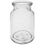 Viva Haushaltswaren Glass jar with Glass stoppers, Round Stopper, Candy jar, Tea Caddy, Collecting Glass, etc. usable (Including a Scoop), Glass, Transparent, 2 x 150ml