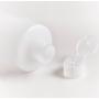 2PCS Transparent Refillable Empty Plastic Cosmetic Squeezable Vial Bottles Jar Pot with Flip Cap Toner Lotion Shower Gel Shampoo Storage Container (400ml/14oz)