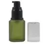 Bouteille en verre glacée de 30 ml/1 oz vide avec pommeau noir en plastique et couvercle anti-poussière - Contenant réutilisable pour nettoyant facial, gel douche, essence pour les yeux, stockage pour articles de toilette quotidiens (Vert) Bouteille en verre glacée de 30 ml/1 oz vide avec pommeau noir en plastique et couvercle anti-poussière - Contenant réutilisable pour nettoyant facial, gel douche, essence pour les yeux, stockage pour articles de toilette quotidiens (Vert)
