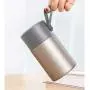 Bouteille isotherme 550ml Thermos pour Enfants, Contenant Alimentaire en Inox à Vide Isolant, Étanche avec Cuillère Dépliante (Couleur : Bleu)