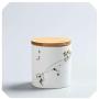 Natural Bamboo Lid Tea Caddy Portable Travel Tea Cans Tea Canister Sealed Storage Bottles Spice Food Jars Home Decor,E