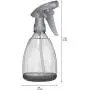 Sprühflasche aus Kunststoff, 300 ml | Dicht, leer, mit Auslöser, einstellbarer Spritzstrahl, wiederbefüllbar, robuste Sprühdose | Ideal für Friseursalons & Spas, Haushaltsreiniger & zum Kochen | Grau