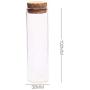 5pcs/set 50ml Clear Glass Bottles Vials Jars With Cork Stopper Sub Bottle Storage Jars Test Tube DIY Wedding Home Decor Gifts,5 Pcs