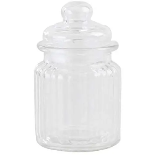 Bocaux en verre TOPBATHY pour Rangement Cuisine, Transparents, 300ml - Rangement Alimentaire avec Joints Airtight