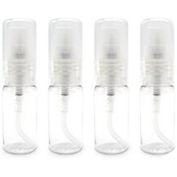 12Pcs Empty Refillable Clear Plastic Essential Oil Pump Bottle Lotion Mask Cream Dispenser Containers (15 ML)