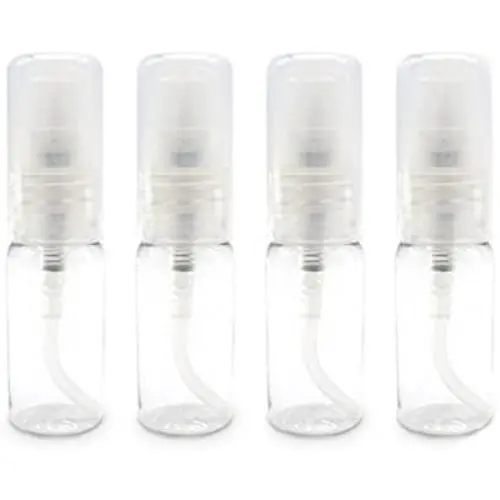 12Pcs Empty Refillable Clear Plastic Essential Oil Pump Bottle Lotion Mask Cream Dispenser Containers (15 ML)