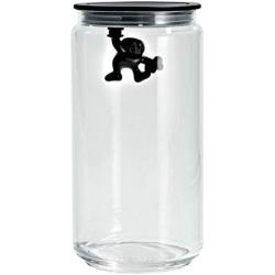 Alessi Gianni Storage Jar. 1.4 Liter Volume. Made in Italy. Cool Food Storage Container - Great Kitchen Gift for Cooking Lovers and Cooking Enthusiasts.