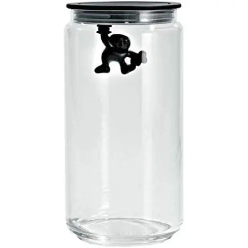 Alessi Gianni Storage Jar. 1.4 Liter Volume. Made in Italy. Cool Food Storage Container - Great Kitchen Gift for Cooking Lovers and Cooking Enthusiasts. Alessi Gianni Storage Jar. 1.4 Liter Volume. Made in Italy. Cool Food Storage Container - Great Kitchen Gift for Cooking Lovers and Cooking Enthusiasts.