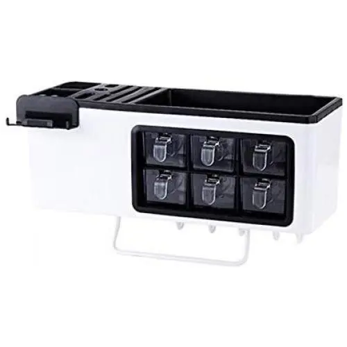 haixclvyE Kitchen Shelf Wall-Mounted Home Storage Condiment Jar Spice Rack Kitchen Spice Seasoning Storage Box Rack Shelf Home Organizer haixclvyE Kitchen Shelf Wall-Mounted Home Storage Condiment Jar Spice Rack Kitchen Spice Seasoning Storage Box Rack Shelf Home Organizer