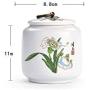 Retro Wash Painting Ceramic Tea Storage Box Tea Jar 8.811Cm Candy Jar For Dried Fruit Tin Food Spices 1Pc Storage Box Container,Gaojieyulan