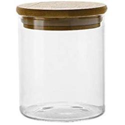 Sealed Glass Bottle Storage Jar Nordic Simple Kitchen Food Grains Transparent Tea Coffee Seal Storage Cans DELICATEWNN (Capacity : 450ml)