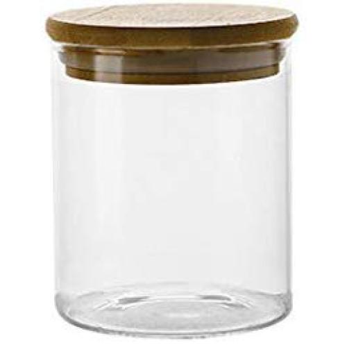 Sealed Glass Bottle Storage Jar Nordic Simple Kitchen Food Grains Transparent Tea Coffee Seal Storage Cans DELICATEWNN (Capacity : 450ml)