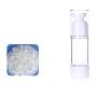 4PCS 1 oz / 30ML Transparent Empty Refillable Airless Vacuum Pump Bottles Press Jar Pot Container Vial For Serums Cream Lotion Make-up Foundations Travel Toner Cosmetic Sample