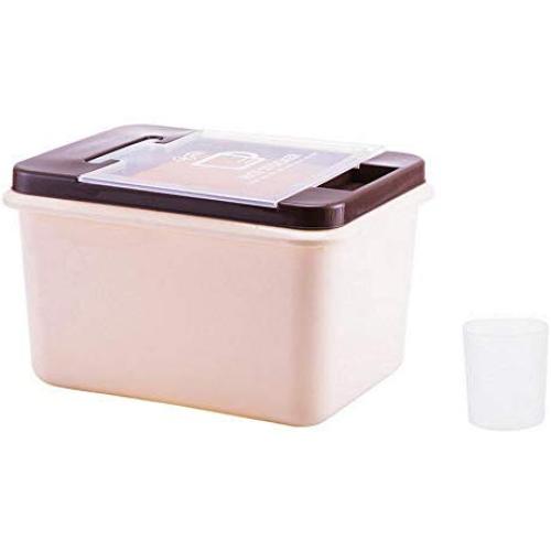Home Plastic Food Kitchen Container Sealed Crisper Grains Tank Storage Kitchen Sorting Rice Storage Box Container Jars,Chocolate