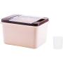 Home Plastic Food Kitchen Container Sealed Crisper Grains Tank Storage Kitchen Sorting Rice Storage Box Container Jars,Chocolate