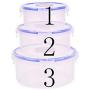 Tree House Food Storage canisters, Plastic Crisper Box Storage jar with lid Versatile Clear cans-B