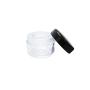 ljdeals 5 Gram Clear Jars with Black Lids Cosmetic Container for Make Up, Lotion, Creams 50 pack