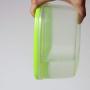 uirend Square Crisper Boxes - 3PCS Storage Jars Eco Friendly Plastic Tubs Microwave Freezer Box Ideal for Lunches and Meal Prep