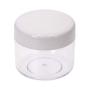 Shapenty 8PCS Plastic Cream Sample Containers Round Makeup Cosmetics Pot Jars Bottle with Lid for Homemade Lip Scrubs Balm Nail Dip Powder Skin Care Beauty Product Travel Storage (20g, White)