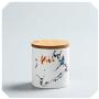 Natural Bamboo Lid Tea Caddy Portable Travel Tea Cans Tea Canister Sealed Storage Bottles Spice Food Jars Home Decor,F
