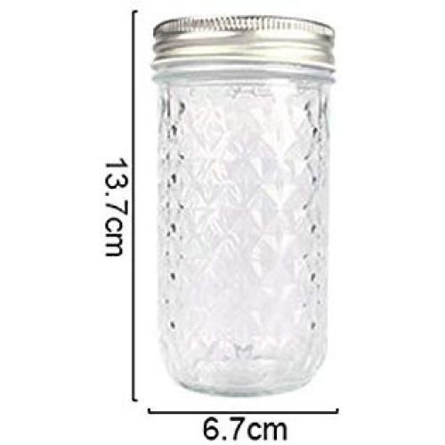 130~780Ml Mason Jar Glass Cup Beverage Mug With Lid Straw Summer Ice Cream Fruit Cold Drinking Jars Juice Cup Gifts Icecream Jar,350Ml