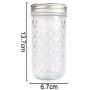 130~780Ml Mason Jar Glass Cup Beverage Mug With Lid Straw Summer Ice Cream Fruit Cold Drinking Jars Juice Cup Gifts Icecream Jar,350Ml