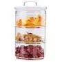 Contenants empilables HIZLJJ de 200 ml, 3 couches, avec couvercle hermétique, pot en verre pour pâtes, thé, café, biscuits, snacks (Couleur : Style A) Contenants empilables HIZLJJ de 200 ml, 3 couches, avec couvercle hermétique, pot en verre pour pâtes, thé, café, biscuits, snacks (Couleur : Style A)