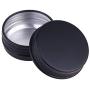 Pixnor 20Pcs Aluminum Tin Jars, Refillable Containers 15ml Round Lip Balm Tin Containers with Screw Thread Lid for Home Travel