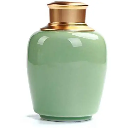 ETERLY Celadon Sealed Tea can,Exquisite Tea Storage Container for Jam Baby Sugar Coffee Nuts Spice 2 pcs with Gift Box- 9x13cm(4x5inch) (Color : A, Size : 9x13cm(4x5inch)) ETERLY Celadon Sealed Tea can,Exquisite Tea Storage Container for Jam Baby Sugar Coffee Nuts Spice 2 pcs with Gift Box- 9x13cm(4x5inch) (Color : A, Size : 9x13cm(4x5inch))