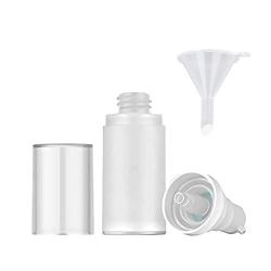 Mild East 3pcs 20ml Sterile Airless Pump Bottle with Funnel Easy to Carry and Fill Matte Lotion Bottles For Travel