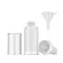 Mild East 3pcs 20ml Sterile Airless Pump Bottle with Funnel Easy to Carry and Fill Matte Lotion Bottles For Travel Mild East 3pcs 20ml Sterile Airless Pump Bottle with Funnel Easy to Carry and Fill Matte Lotion Bottles For Travel