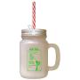 Green Golden Buttermilk Pancakes Kitchen Recipe Frosted Glass Mason Jar With Straw