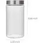 Glas-Aufbewahrungsbehälter mit Edelstahlverschlüssen, Set von 3, 57 oz