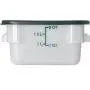 Boîte de rangement carrée pour aliments Carlisle 1073002, Conteneur Uniquement, 2 Quart, Blanc (Pack de 6) Boîte de rangement carrée pour aliments Carlisle 1073002, Conteneur Uniquement, 2 Quart, Blanc (Pack de 6)