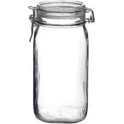 6 Pcs Bormioli Rocco Fido 1.5L (54oz) Latch Lid Canning Glass Jar