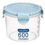 Food Storage Box Rice Beans Storage Jar With Seal Cover 4 Lattices Refrigerator Food Preservation Container Plastic Kitchen Storage Box,600ml blue Food Storage Box Rice Beans Storage Jar With Seal Cover 4 Lattices Refrigerator Food Preservation Container Plastic Kitchen Storage Box,600ml blue