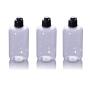 3Pcs 300ml/10oz Clear Plastic Travel Bottle with Flip Cap Empty Refillable Cosmetic Sample Container Jar Vial Pot for Emollient Water Toner Lotion Shampoo Shower Gel Hand Wash Toiletries