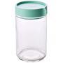 1pcs Kitchen glass sealed jars with lid cereals snacks storage tank milk powder candy cookie container storage bottle WF815415,250ML-blue